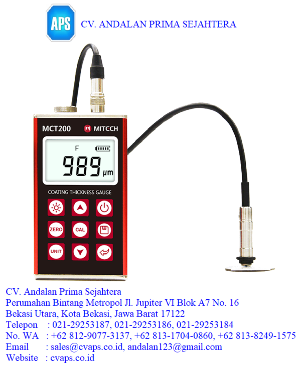Mitech MCT200 Digital Coating Thickness Gauge