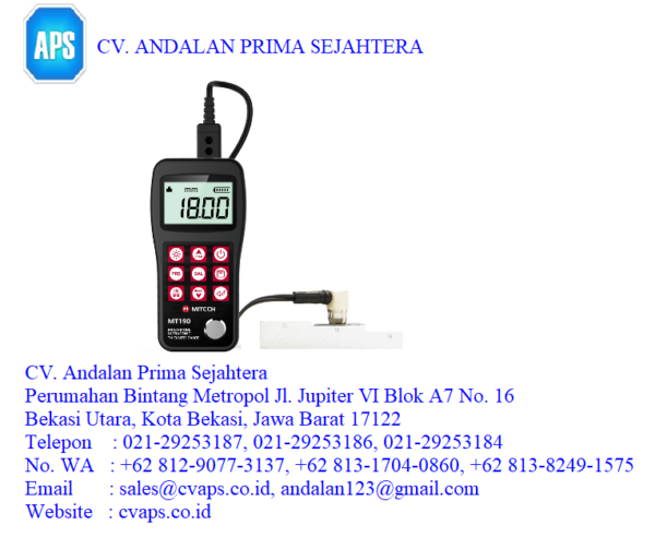 Mitech MT190 Multi-Mode Ultrasonic Thickness Gauge