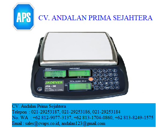 Jadever JCA-60K Multifunctional Electronic Weight Counting Scale Machine